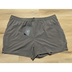 NWT VRST Men's 5" Accelerate Short XXL Lined Silver Shadow Shorts Gray